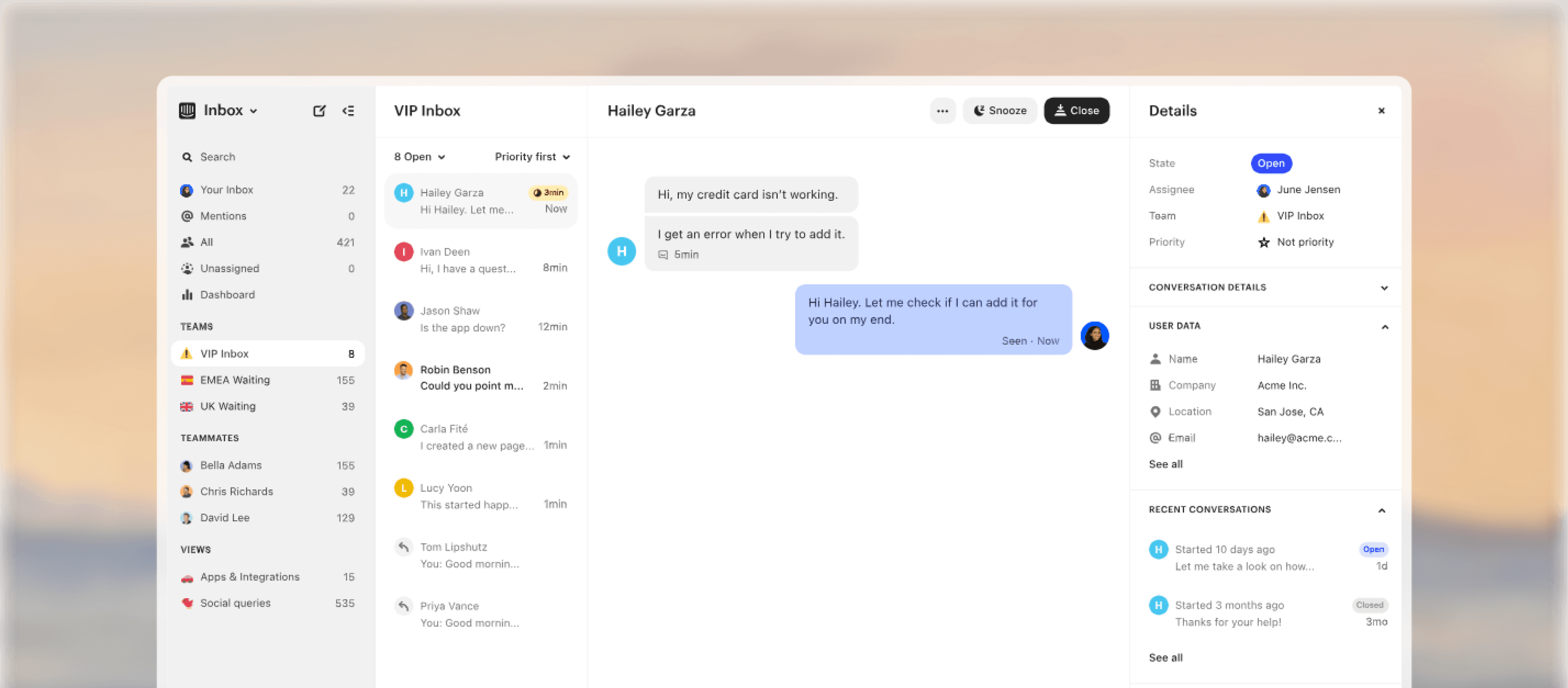 AI Service Desk Preview
